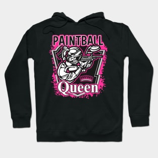 Paintball Queen Pink Splatter Hoodie